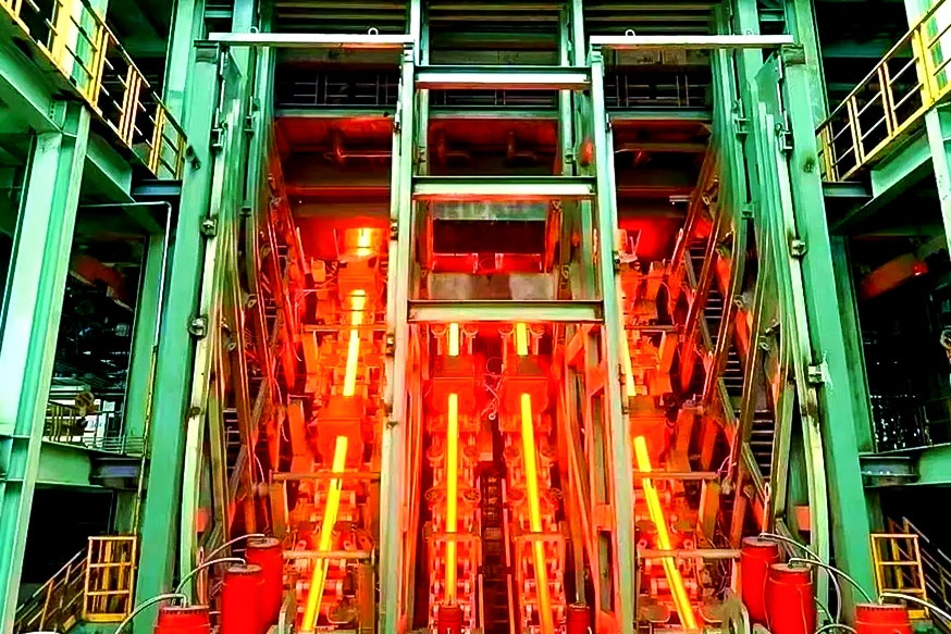 Línea de producción de acero fundido-convertidor para fabricación de acero