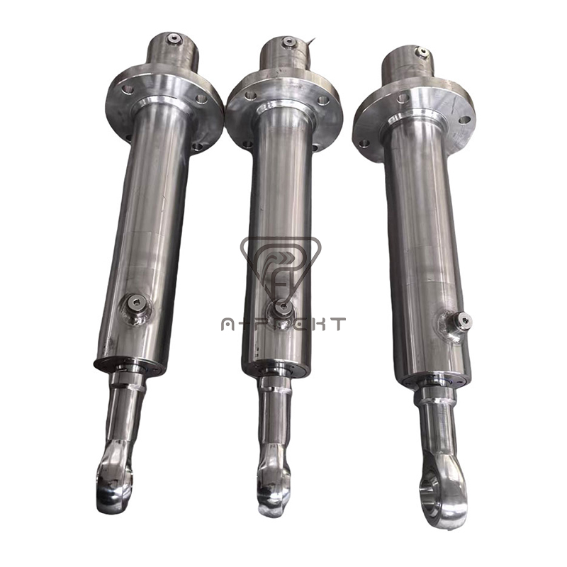 Cilindro hidráulico de alimentación para transporte de materiales